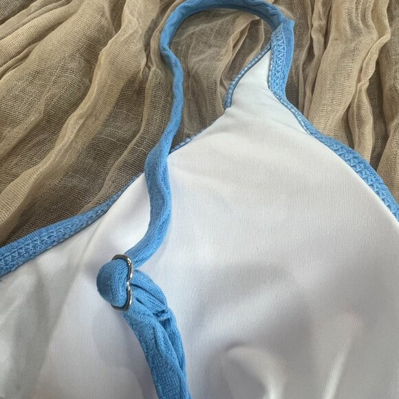 HYTENSUN Women's V Cut High Waisted Bikini Ribbed V-Wired Two Pieces - Picture 6 of 9